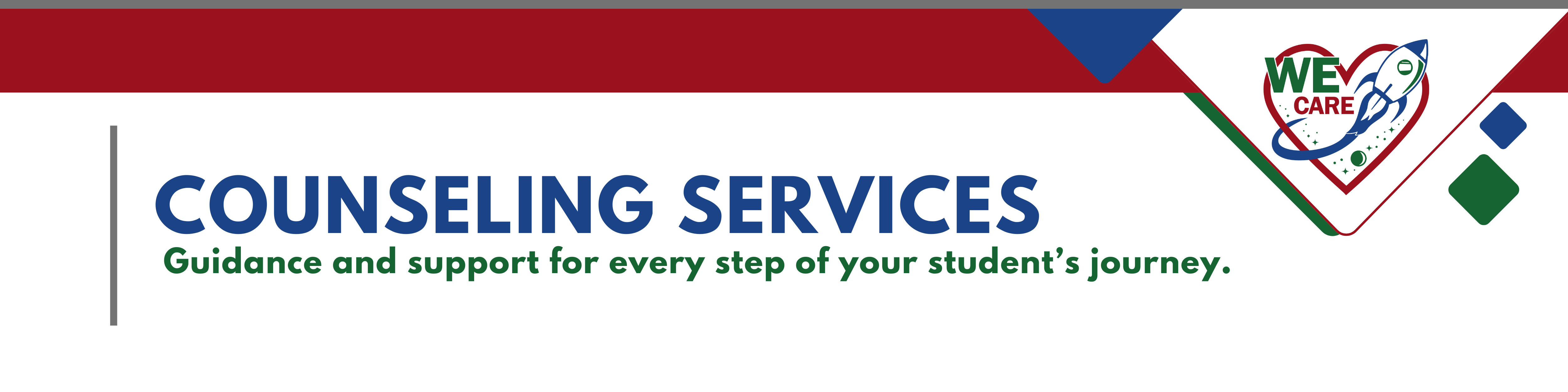 Counseling services banner